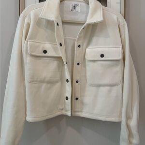 Altar'd State Ivory Snap-Front Jacket